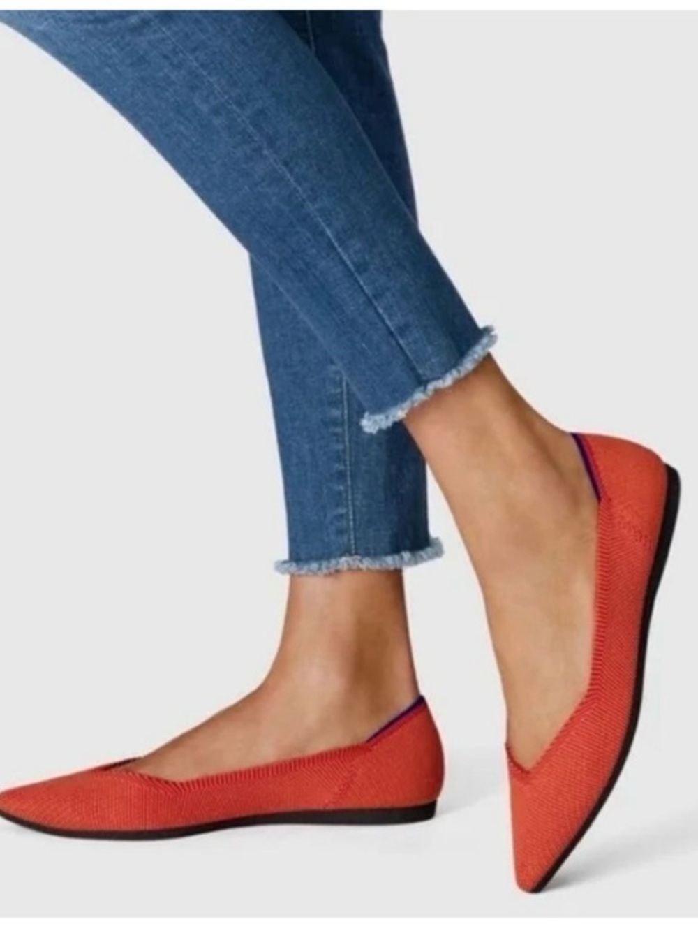 Rothys The Point Flats in retired Persimmon